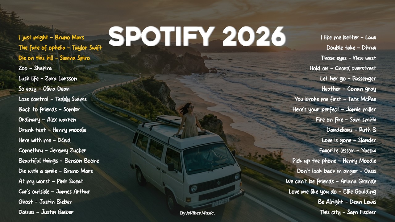 🟢🎧Spotify Trending 2026 || International Music Chill and Positive Vibes ~ Bruno Mars, Taylor Swift