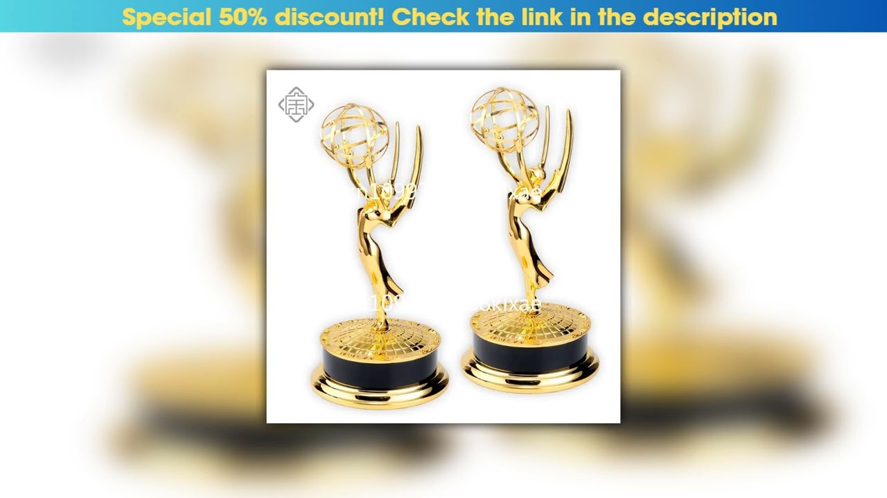 New Arrival Emmy Awards trophy, high-end metal trophy, customized film and television trophy, troph