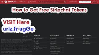 Promo-Claim Stripchat Live Tokens For Free Today