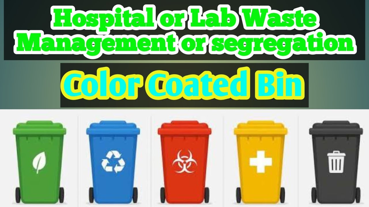 Hospital or Lab waste Management and Segregation (Color coded bin ...