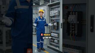 ⚡ Neutral टूट जाए तो क्या होगा? #electrical #industrialelectrician #electricianiq