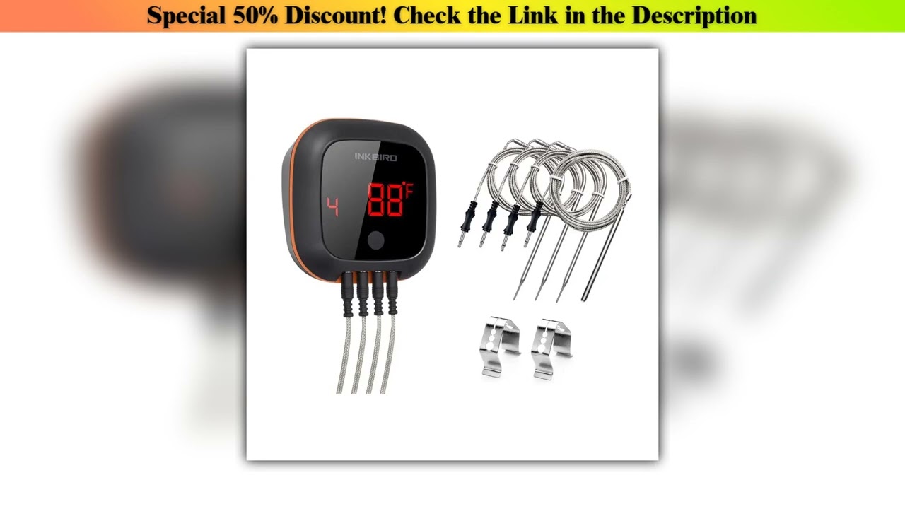 New Arrival INKBIRD IBT-4XS Digital Household BBQ Cooking Thermometer Meat Thermometer Bluetooth Co