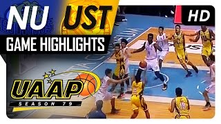 Ust vs nu | game highlights uaap 79 ...