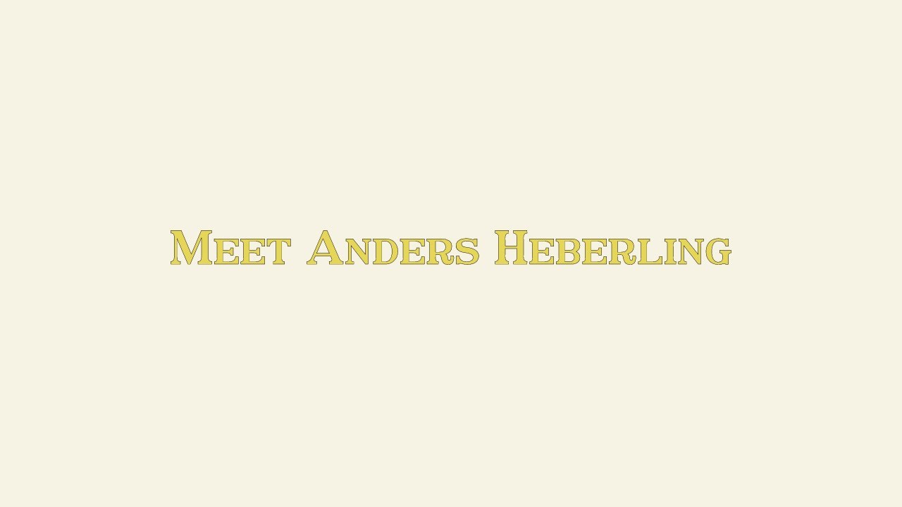 Meet Anders - Anders Heberling Light Designer Interview