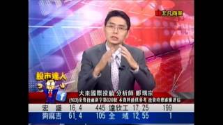 大來國際投顧 鄭瑞宗 股市達人 20160826 1600