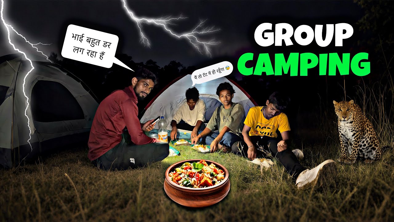 Group Camping In Brothers || On Dark Forest 🌳 Jamshedpur Forest Camping 🏕️