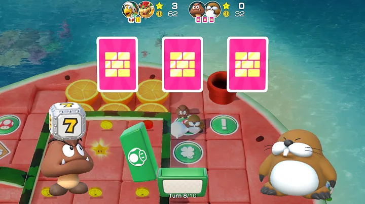 Super Mario Party Partner Party #2139 Watermelon Walkabout Hammer Bro & Bowser vs Goomba & Monty