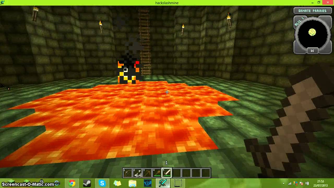 Minecraft Mod Showcase- Hack slash Mine - YouTube