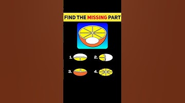 👀 EYE TEST:- Find The Missing Part of Pictures 🧐|#shorts