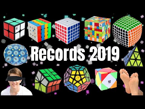 TODOS los Récords Mundiales del CUBO de RUBIK 2019 | WRs Speedcubing WCA