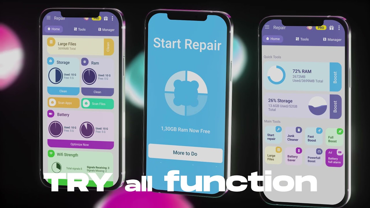 Try our new phone booster app