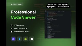 FlutterFlow Code Viewer Widget ⌨️ #flutterflow #code #viewers #widget