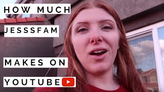 How much Jesssfam makes on Youtube