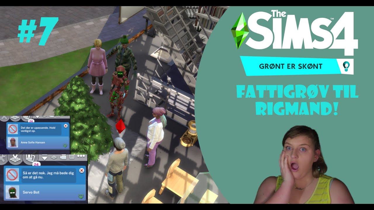 The Sims 4 Grønt er Skønt - Bliver smidt ud af familien juleaften - Fattigrøv til Rigmand Part 7