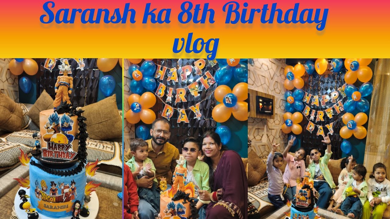 #SARANSH’S BIG DAY! 🎂 | Birthday celebration Photo Dump & Dance Masti  #Gokucake #Actionfingertheme 