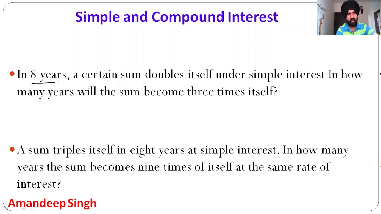 Simple & Compound Interest-2 | Live Lecture recording |CAT, GRE, GMAT ...