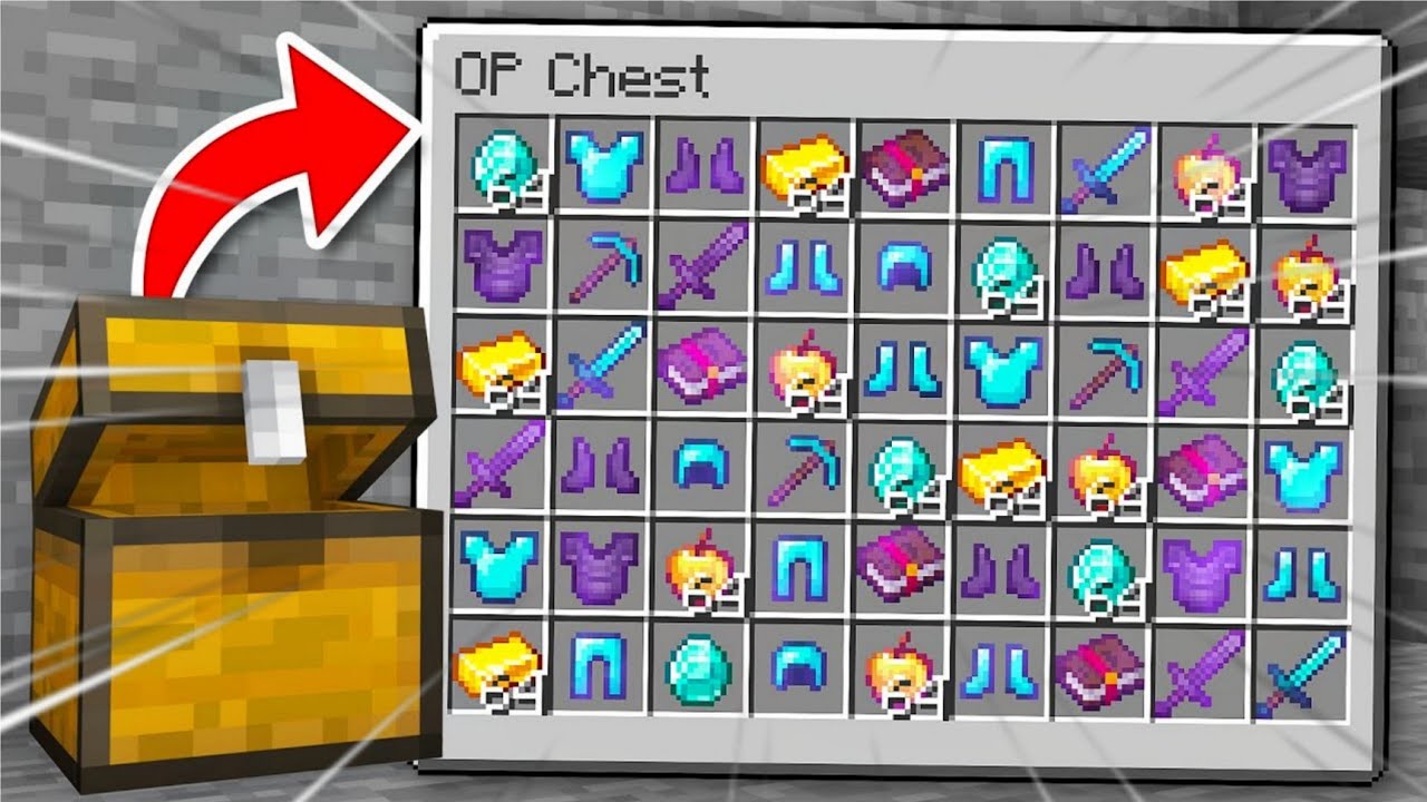 Minecraft, But Chests Give OP Items...