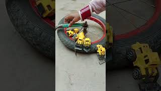 Mummy Hold Beta Scooter Pushing Cars