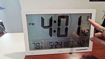Review  MARATHON Slim Jumbo Atomic Wall Clock
