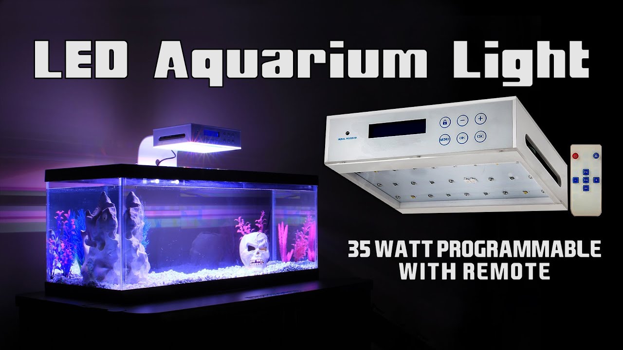 LED Aquarium Light Programmable with Remote YouTube