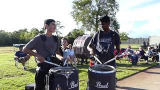 High School Percussion Plays with the Brookside Band 2016