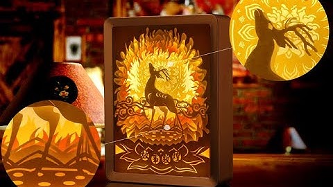 how to make a DIY paper cut light box