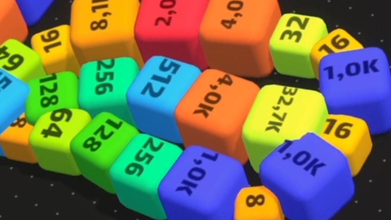 Cube 2048.io Game  🎲 A NEW GAME lvl 173-178🎲 CUBES SNAKE 2048.io Gameplay