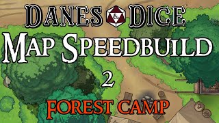 Forest Camp |  TTRPG Battlemap Timelapse [DungeonDraft]