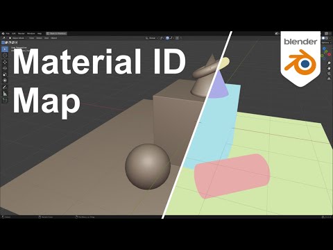 How to Render a Clown Pass or Material ID map in Blender 3D