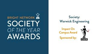 Warwick Engineering Society - Bright Network Impact on Campus Award