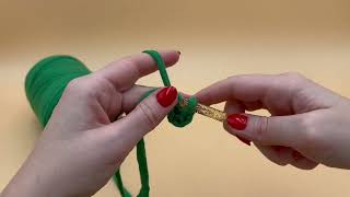 Lær Å Hekle Kjedemaskesett Sammen Arbeidet Til En Ring