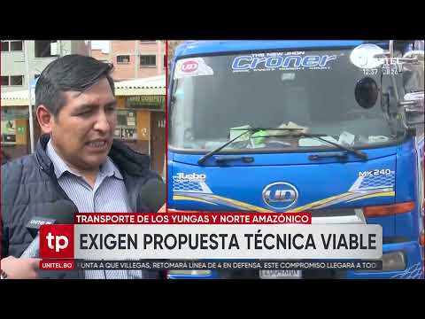 Yungas transporters denounce that the Government has failed to meet commitments