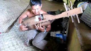 The traditional Penan musical instrument called Sape
