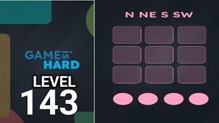 Game is hard level 143 walkthrough solution 