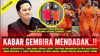 🔴BREAKING NEWS‼️BERLANGSUNG BESOK BELANDA VS TIMNAS INDONESIA ~ LAGA PEMANASAN JELANG IRAK VS TIMNAS