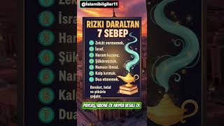 Rızkı Daraltan 7 Sebepızıkduası Şfet