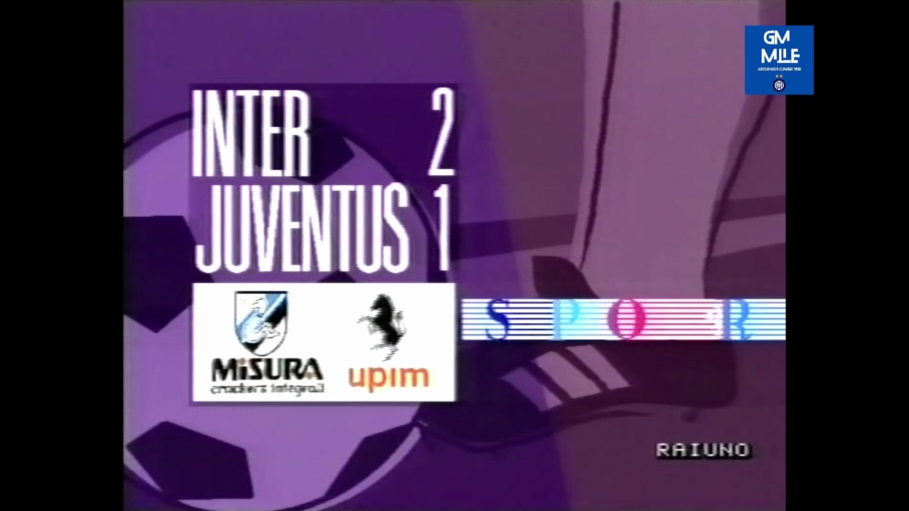 1989-90 (5^ - 17-09-1989) INTER-Juventus 2-1 [Matthaus,Klinsmann,Marocchi] Servizio D.S.Rai1
