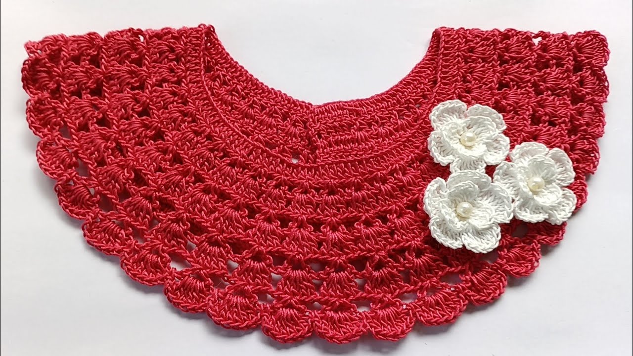 Very Easy Crochet Coller || Crochet Neck Design || কুশিকাটার গলার ডিজাইন 