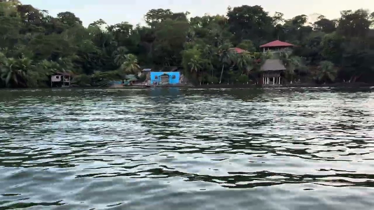 Cruising Rio Dulce river in Guatemala 