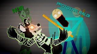 NOR vs Prototype Baldi | Piggy: Pig64 arc vs Baldi’s basics | Stick nodes animation 