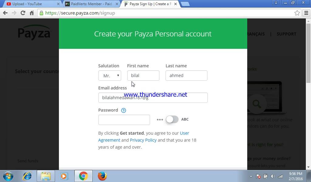 how to create payza account 2016 create in urdu/hindi make payza account