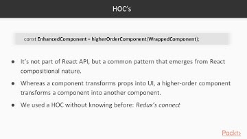Advanced React Recipes: Understanding Higher Order Components|packtpub.com