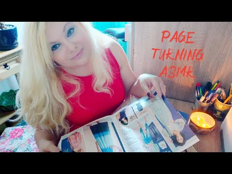 Asmr//Flipping through a magazine/no talking
