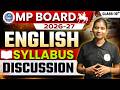 MP Board Class 10th English Syllabus Discussion 2027: New Pattern! 📚🔥