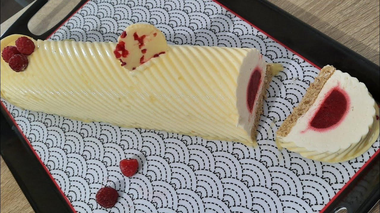 Buche citron framboise et Glaçage FACILE !