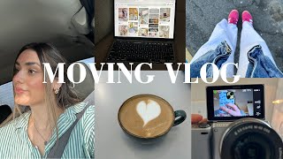 MOVING VLOG part 1: we are moving! unbox my new mac book pro, night time SKIN CARE routine, studying