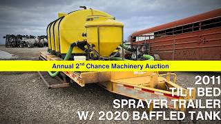 2011 TILT BED SPRAYER TRAILER W/ 2020 BAFFLED TANK I-237210