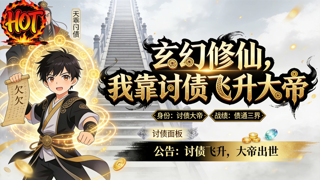 ✨【强推《玄幻修仙，我靠讨债飞升大帝》第1~50集丨天选“打工人”彦白意外绑定债务系统，从此踏上逆天逆袭之路。系统铁律。凡欠他分毫，必加倍奉还，分毫不少#穿越 #末世 #异能 ##动态漫画# 漫野推文