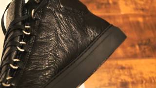 BALENCIAGA ARENA HIGHS (BLACK REVIEW AND ON FOOT!