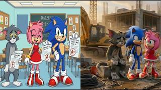 Tom's Tough Lesson: From Failure to Comeback with Sonic &amp; Amy | Tom&amp;Jerry Drama